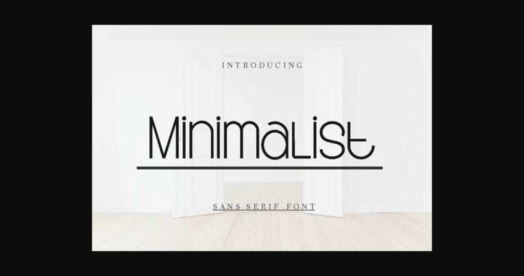 Minimalist Font Poster 3