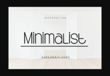 Minimalist Font Poster 1