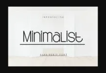 Minimalist Font Poster 1