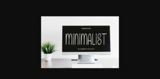 Minimalist Font Poster 1