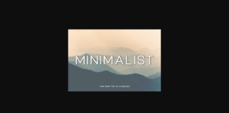 Minimalist Font Poster 1