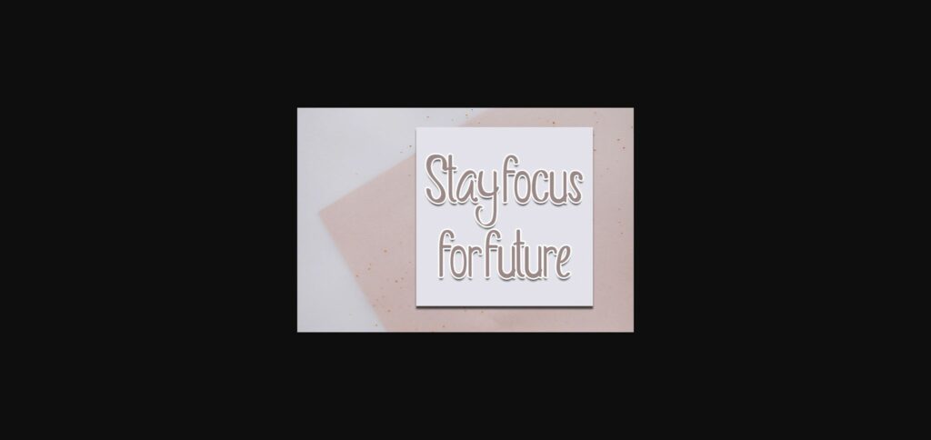 Minimalist Font Poster 7