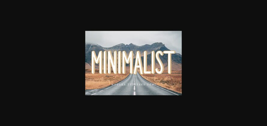 Minimalist Font Poster 3