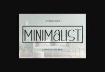 Minimalist Font Poster 1