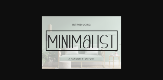 Minimalist Font Poster 1