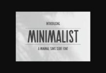 Minimalist Font Poster 1