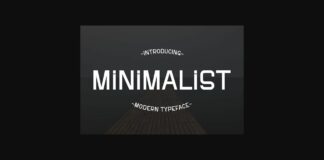 Minimalist Font Poster 1