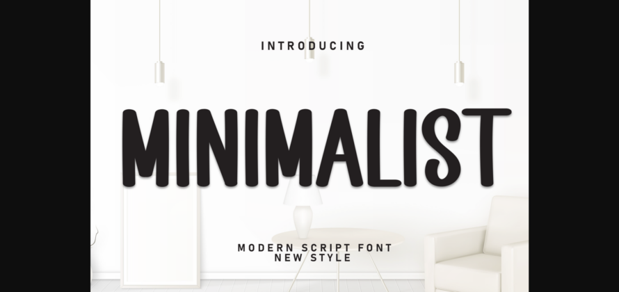 Minimalist Font Poster 1