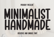 Minimalist Handmade Font Poster 1