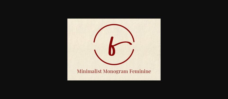 Minimalist Monogram Feminine Font Poster 3