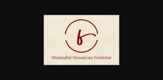 Minimalist Monogram Feminine Font Poster 1