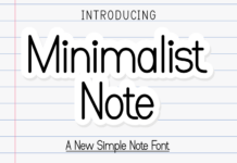 Minimalist Note Font Poster 1