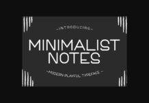 Minimalist Notes Font Poster 1