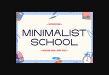 Minimalist School Font Poster 1