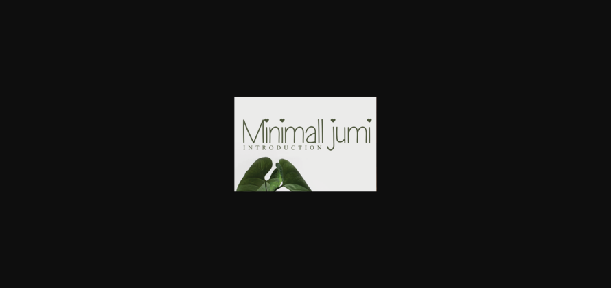 Minimall Jumi Font Poster 3