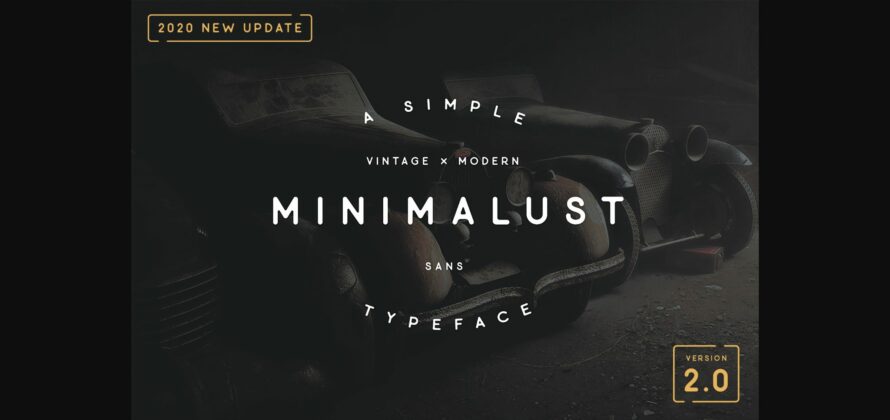 Minimalust Font Poster 3