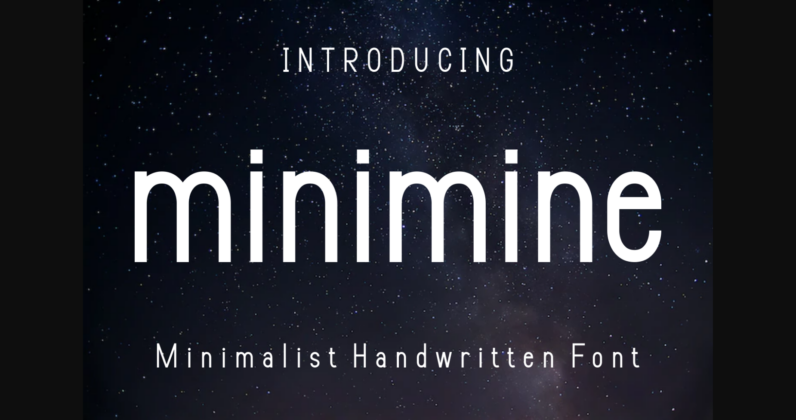 Minimine Font Poster 3