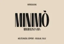 Minimò Font Poster 1