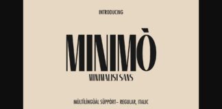 Minimò Font Poster 1