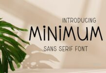 Minimum Font Poster 1