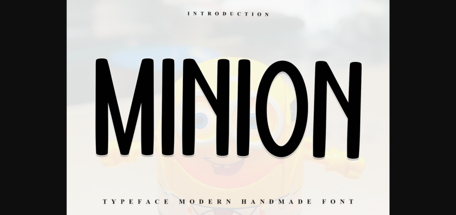 Minion Font Poster 3