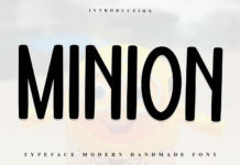 Minion Font Poster 1