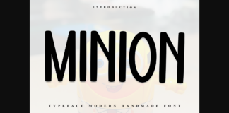 Minion Font Poster 1