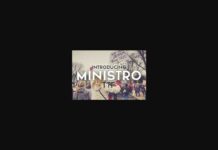 Ministro Font Poster 1