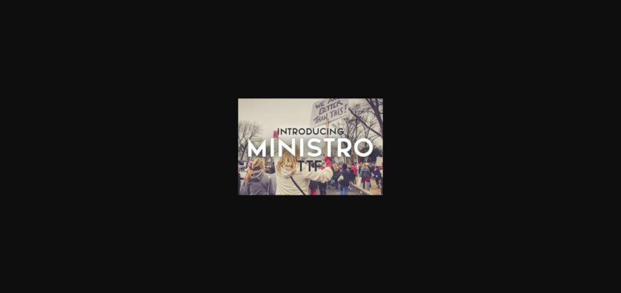 Ministro Font Poster 1