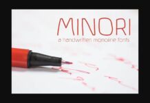 Minori Font Poster 1