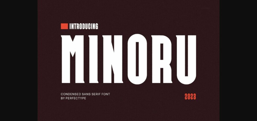 Minoru Font Poster 3