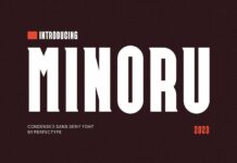 Minoru Font Poster 1