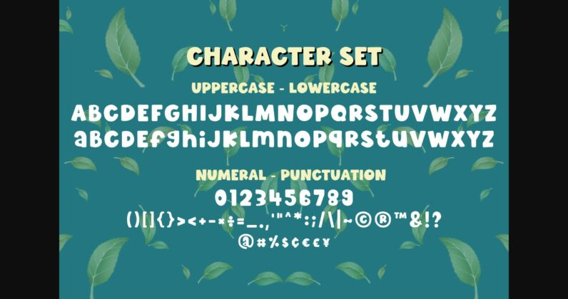 Mint Chunky Font Poster 7