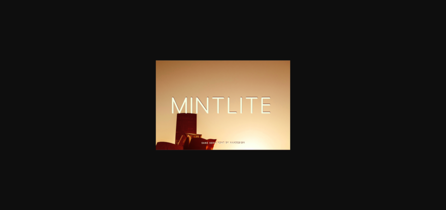 Mintlite Font Poster 3