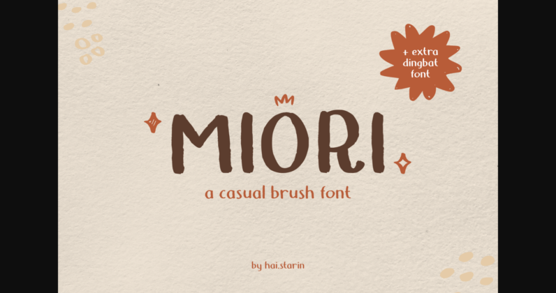 Miori Font Poster 3