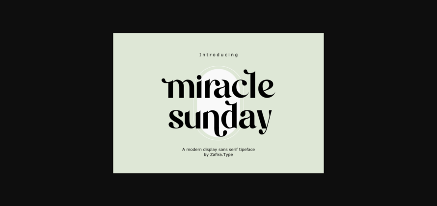 Miracle Sunday Font Poster 3