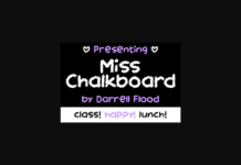 Miss Chalkboard Font Poster 1