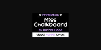 Miss Chalkboard Font Poster 1