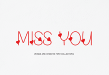 Miss You Font Poster 1