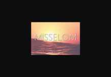 Misselom Font Poster 1