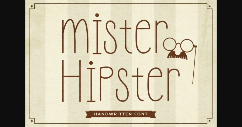 Mister Hipster Font Poster 3