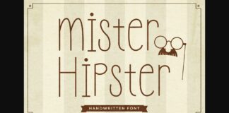 Mister Hipster Font Poster 1