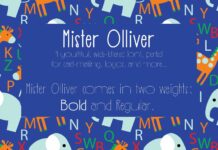 Mister Olliver Font Poster 1