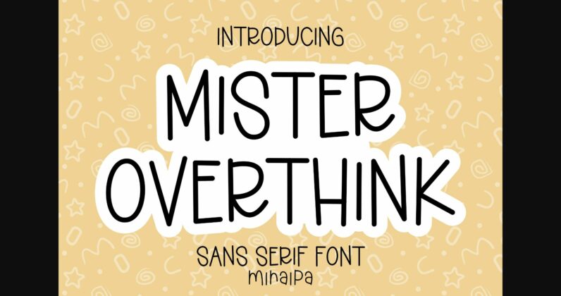 Mister Overthink Font Poster 3