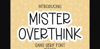 Mister Overthink Font Poster 1