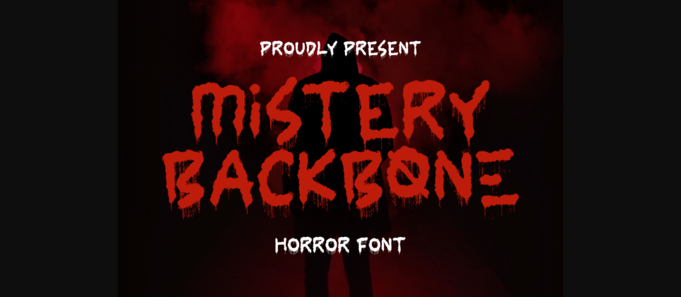 Mistery Backbone Font Poster 3