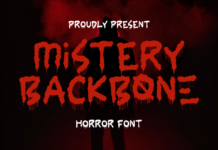 Mistery Backbone Font Poster 1