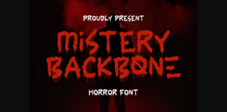 Mistery Backbone Font Poster 1