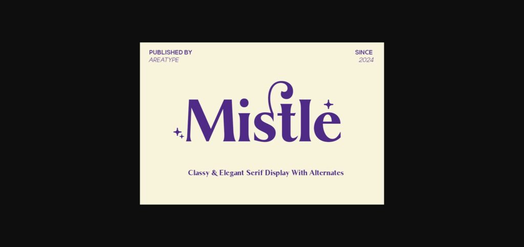 Mistle Font Poster 3
