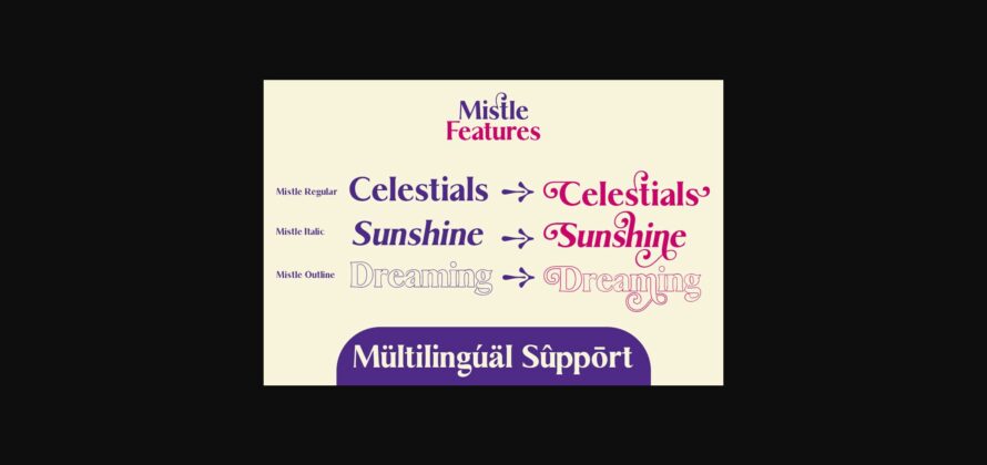 Mistle Font Poster 7